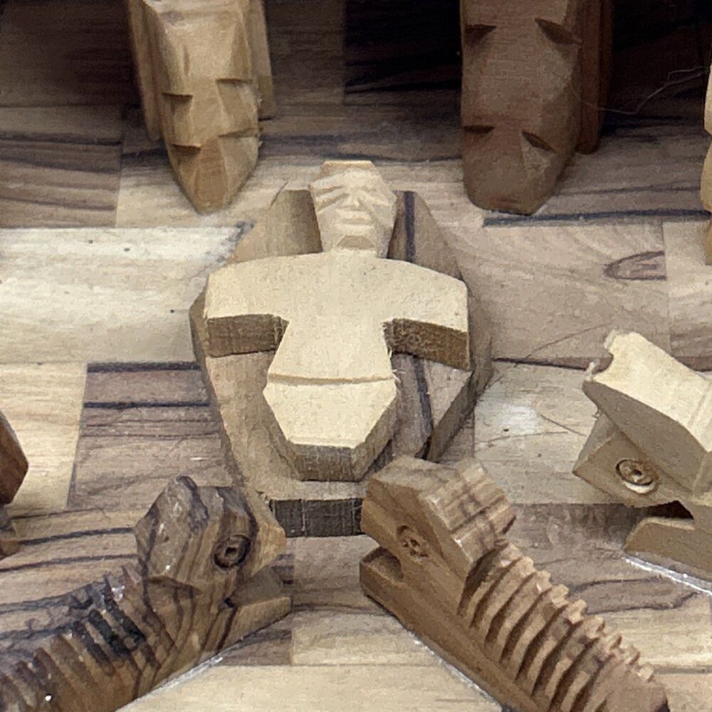 Hand Carved Wooden Nativity Set Made In Bethlehem West Bank Christmas ‼️Read‼️ - Picture 11 of 13